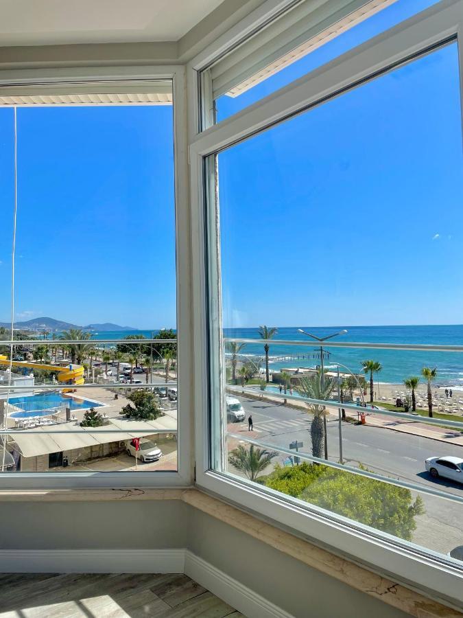 Sa Apartments! Beachfront Apartment With Sea View & Pool Alanya Esterno foto